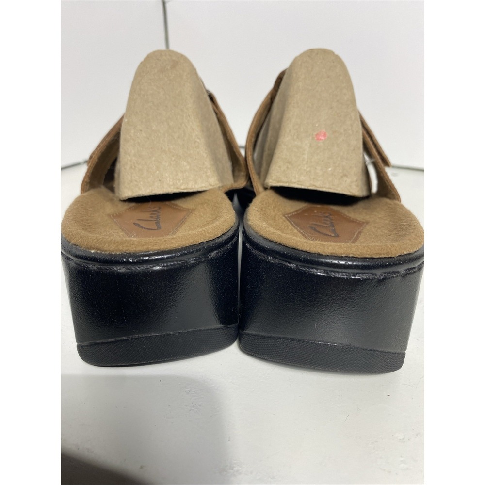 Clarks Women's Style 70082 Tan Keyna‎ Open Toe Sandals 10M Adjustable - Picture 4 of 10